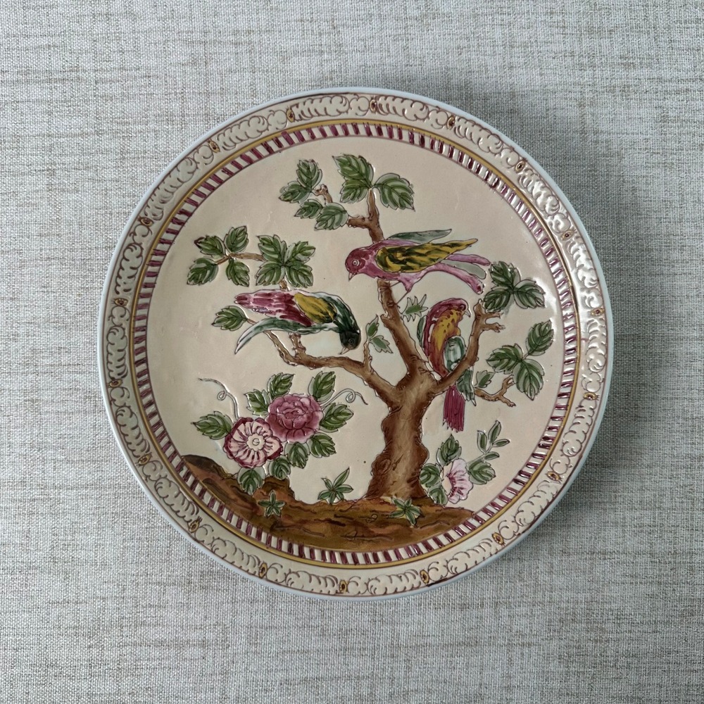 Vintage Andrea by Sadek Victoria Morland Tree of Life Bird Chinoiserie Plate - Picture 6 of 10